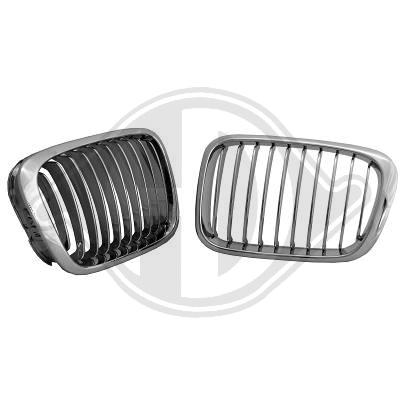 -GRILE RADIATOR BMW E46 FUNDAL CROM -COD 1214140